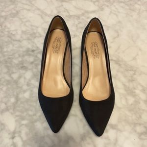 Pink Martini Velvet Block Heels